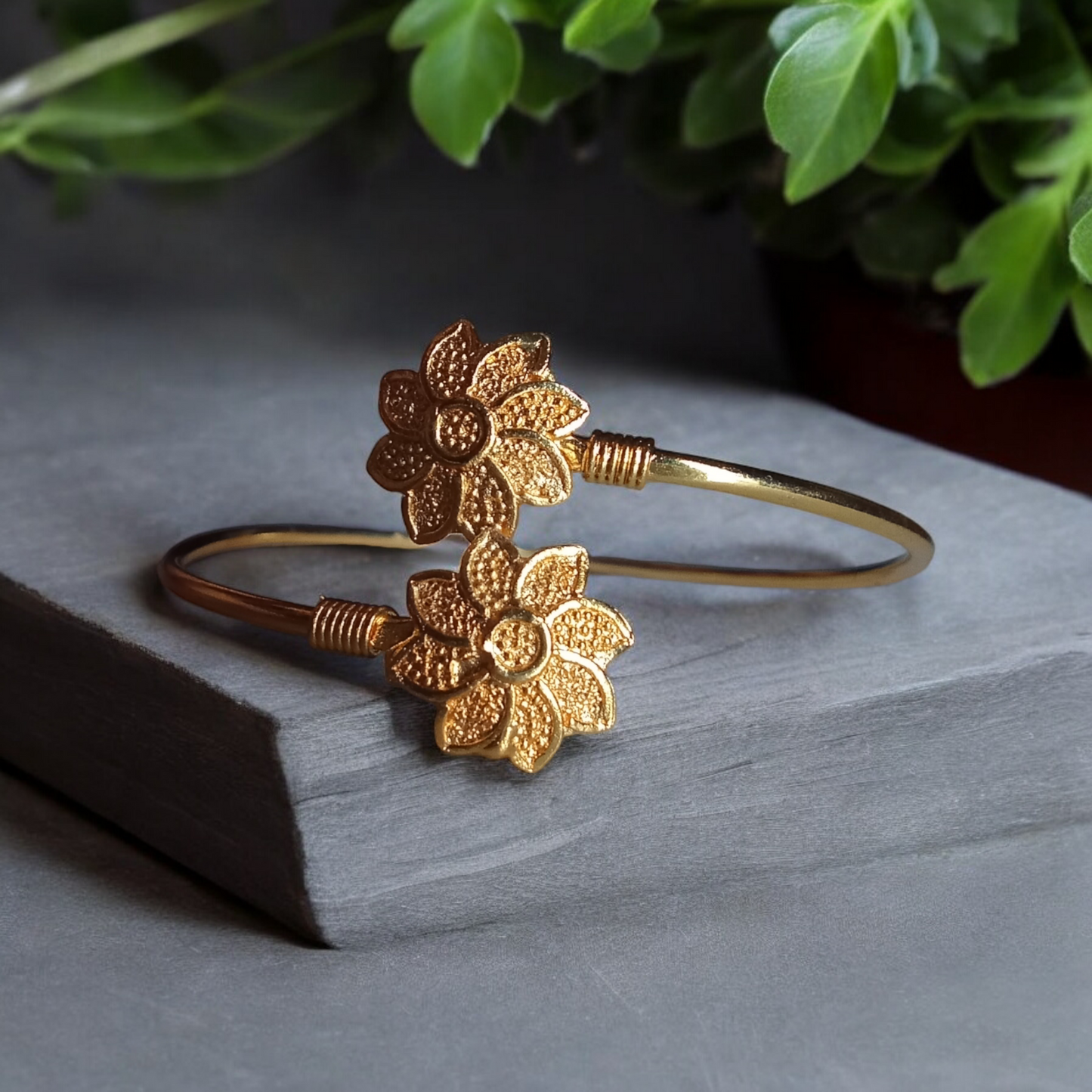 Gold Sun Flower Bracelet