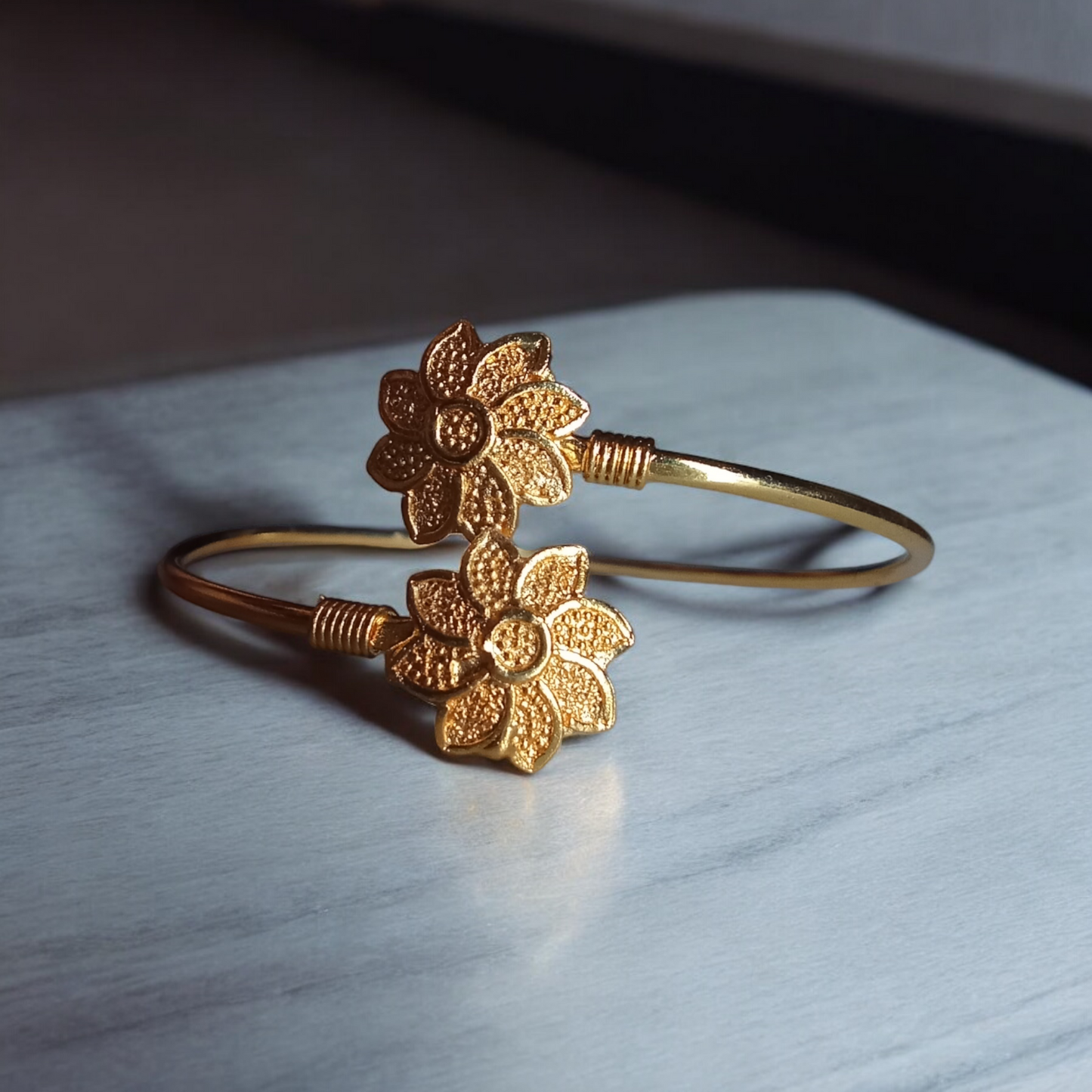 Gold Sun Flower Bracelet