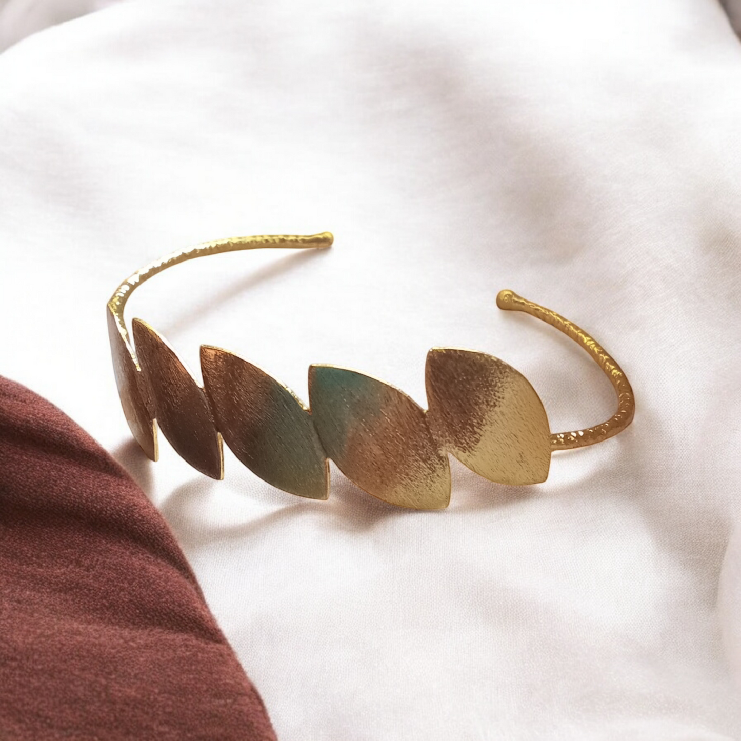 Hand Made Boho Leaf Bracelet