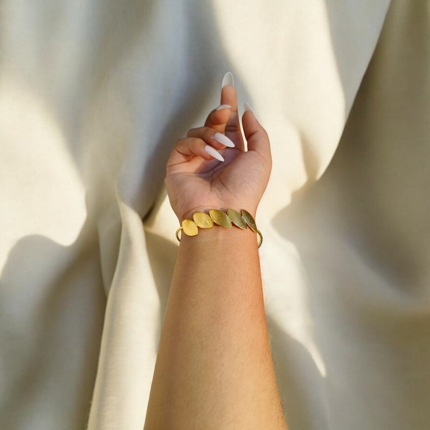 Hand Made Boho Leaf Bracelet